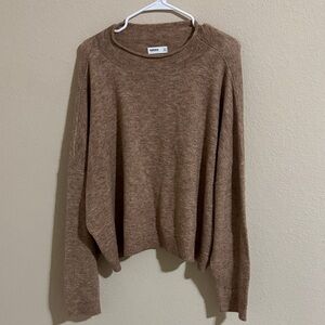 Sonoma Women's Brown Crew Neck Sweater